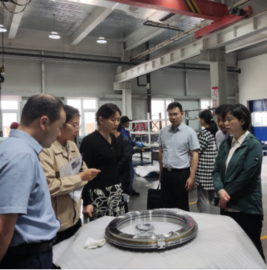 河南省科技廳黨組成員、副廳長陶曼晞一行實地調(diào)研洛陽鴻元軸承